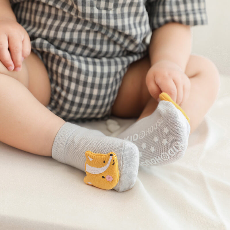 Bộ tất cổ ngắn chống trượt 5 đôi cho bé Nắng Của Mẹ — ảnh 5