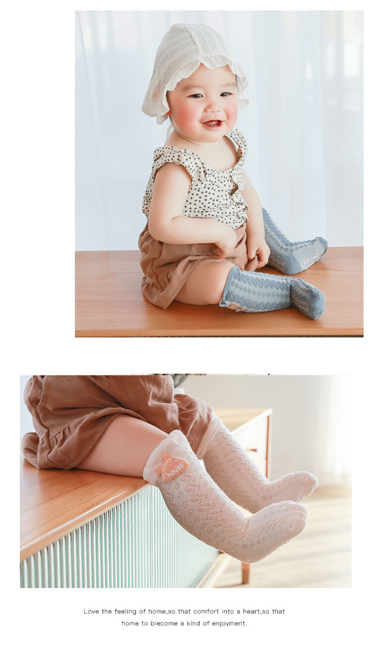 Set 3 đôi tất dài dệt lưới thoáng Cutie Nắng Của Mẹ — ảnh 2
