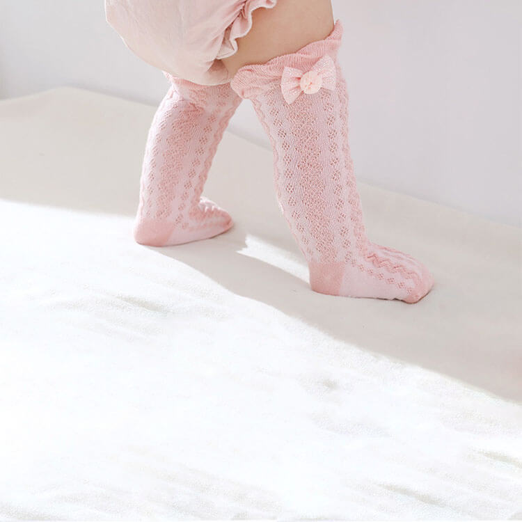 Set 3 đôi tất dài dệt lưới thoáng Cutie Nắng Của Mẹ — ảnh 4