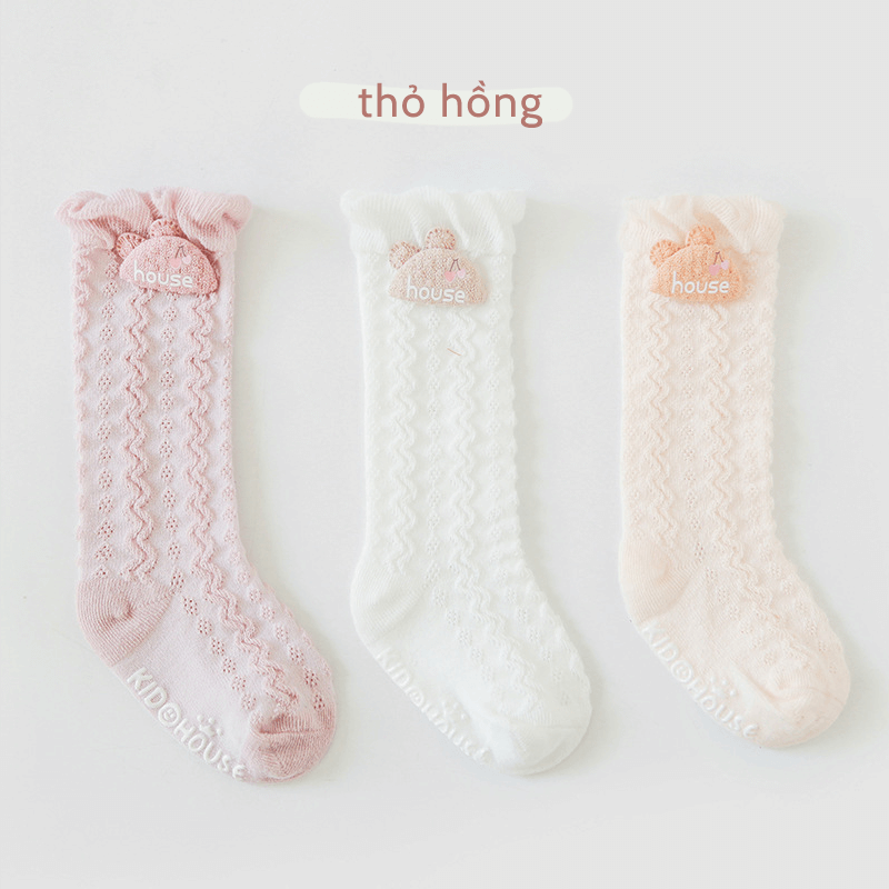 Set 3 đôi tất dài dệt lưới thoáng Cutie Nắng Của Mẹ — ảnh 7