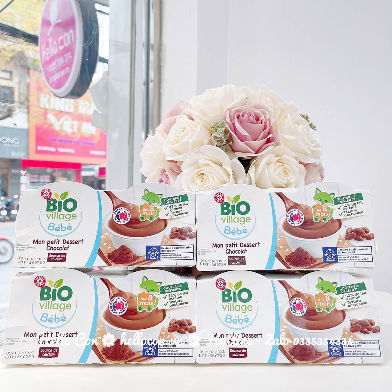Sữa chua hữu cơ ít chua BIO (lốc 100gx4 hộp)