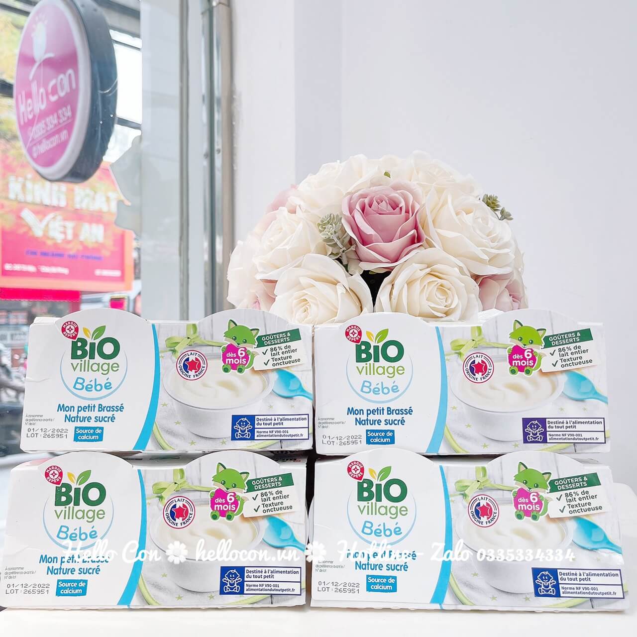 Sữa chua hữu cơ ít chua BIO (lốc 100gx4 hộp) — ảnh 4