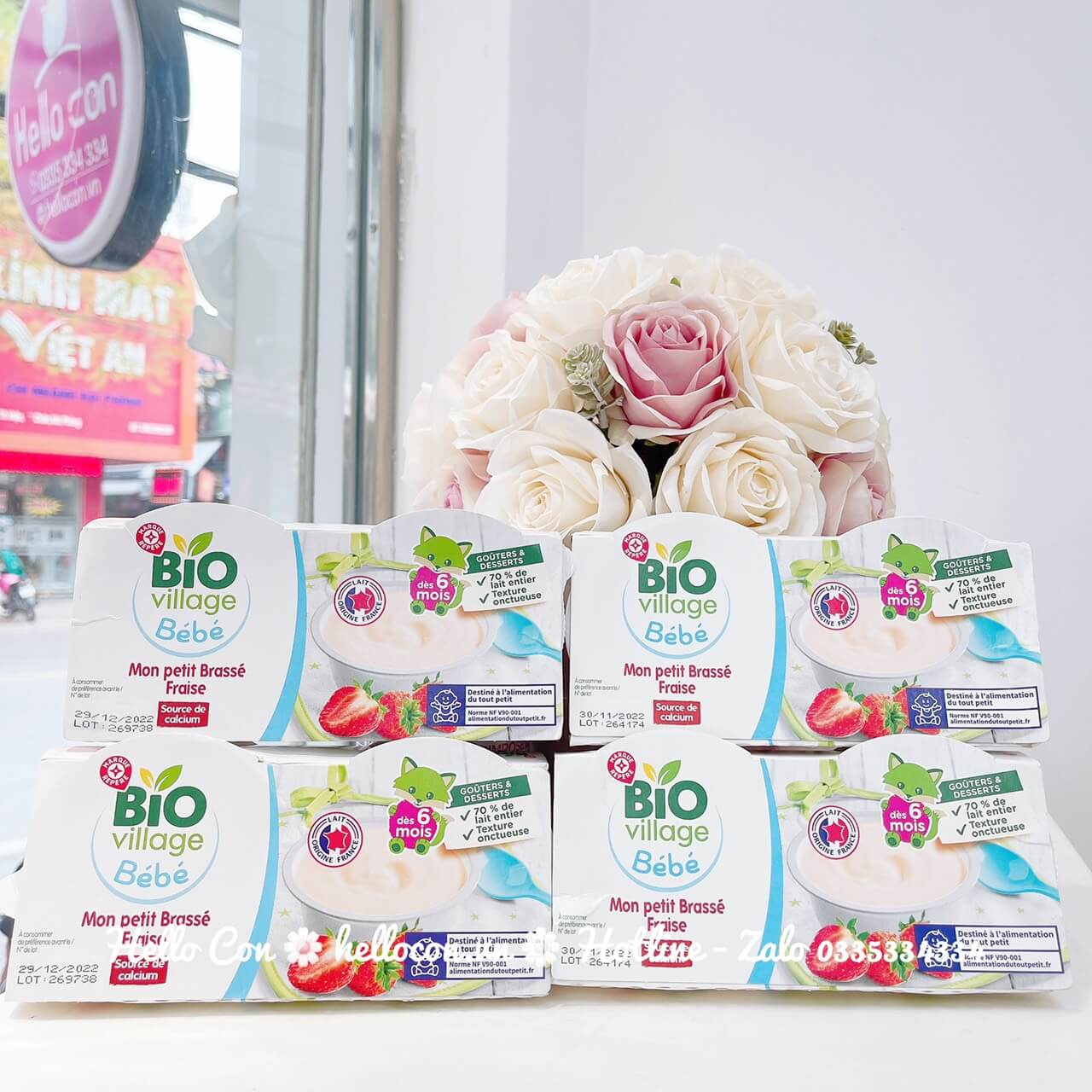 Sữa chua hữu cơ ít chua BIO (lốc 100gx4 hộp) — ảnh 5