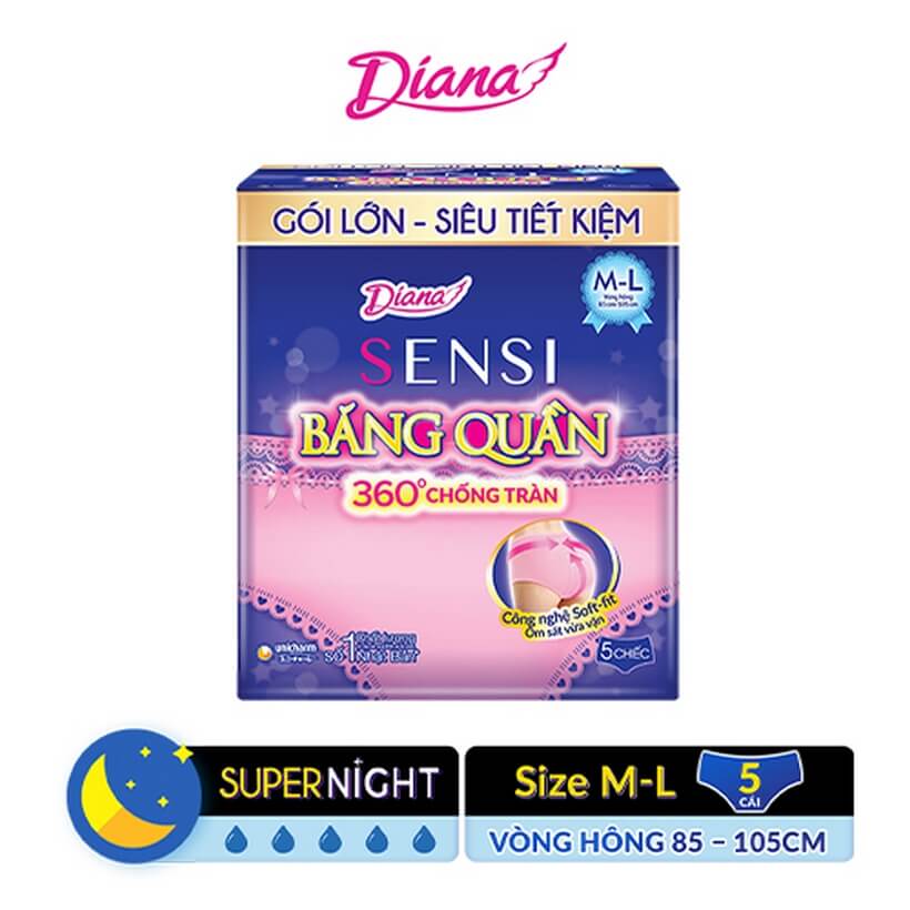 Băng vệ sinh Diana Sensi quần