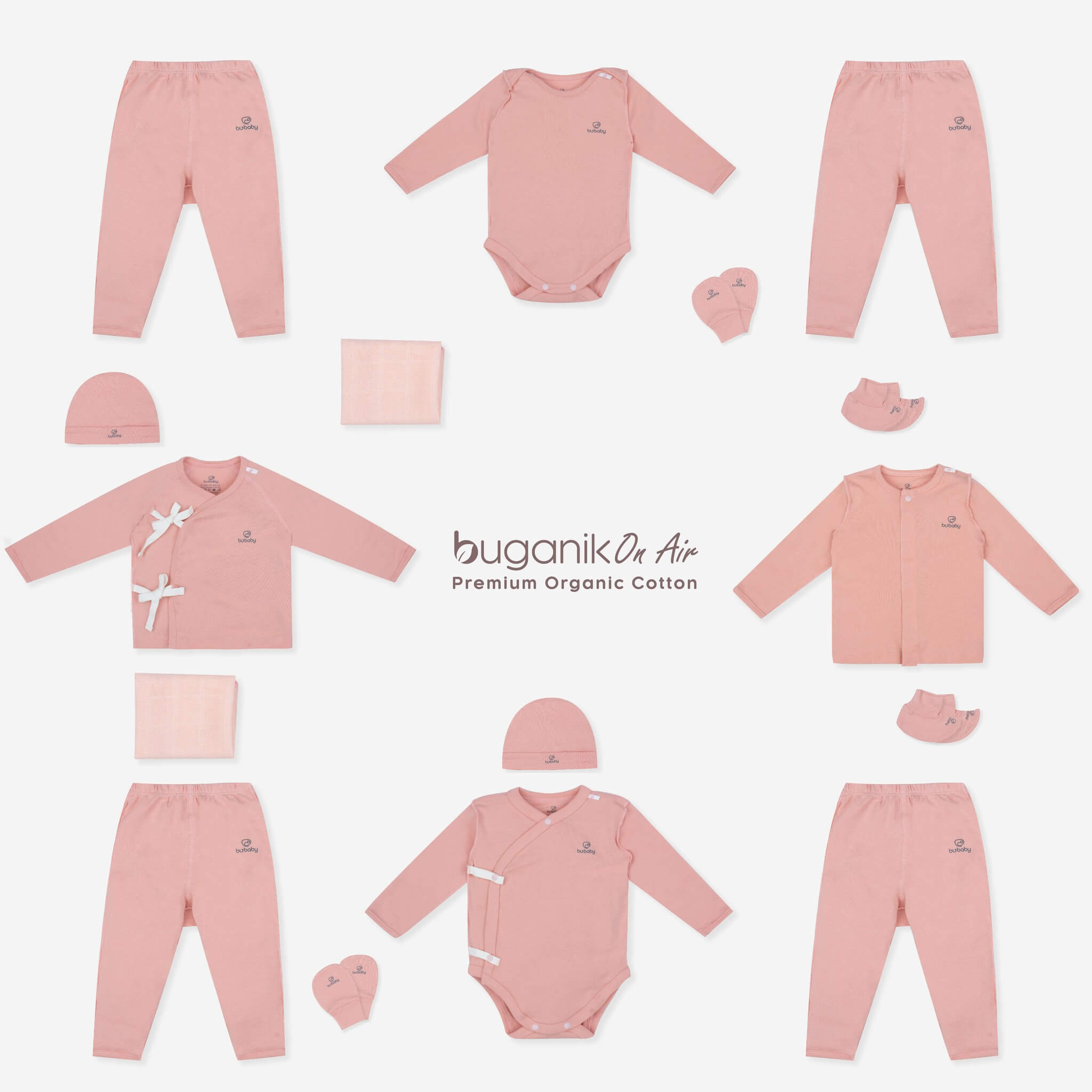 BGS002SSC Set sơ sinh Bu Baby Buganik On Air 0-3M — ảnh 2