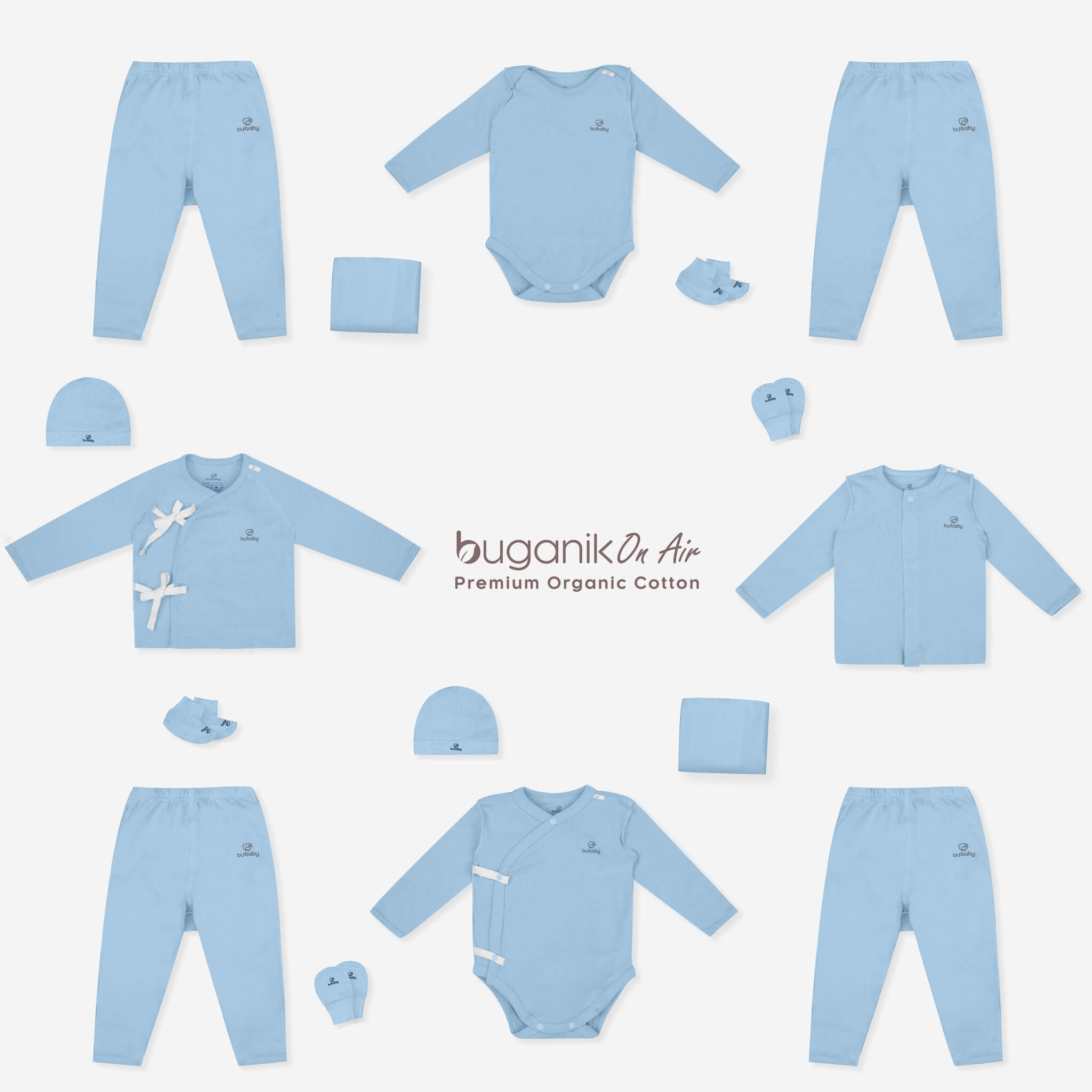 BGS002SSC Set sơ sinh Bu Baby Buganik On Air 0-3M — ảnh 4