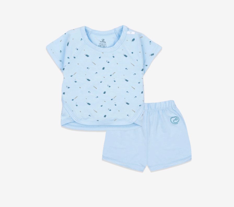 BBB130401 Bộ ngắn tay cổ tròn Bu Baby - Bambus (6-9M, 9-12M, 12-18M) — ảnh 3