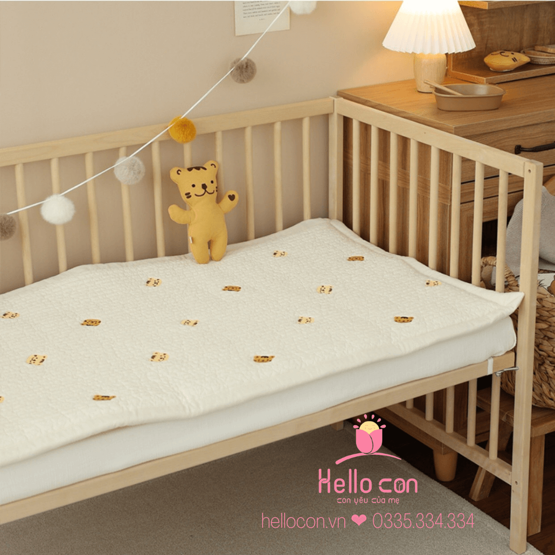 Thảm cotton thêu Hàn Quốc Chezbebe — ảnh 3