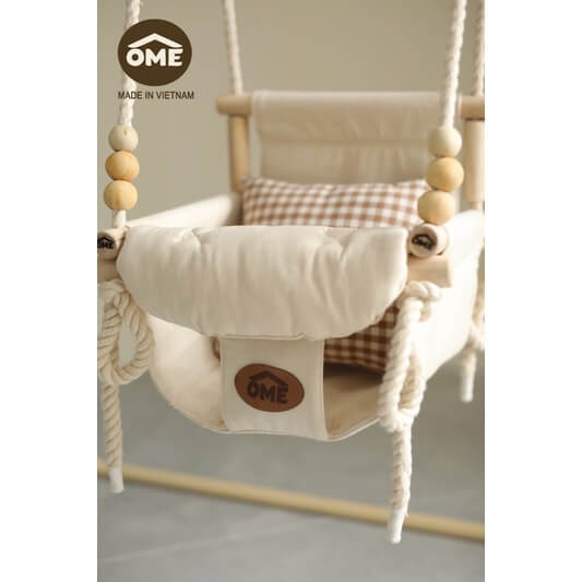 Gối tựa xích đu màu be Ome