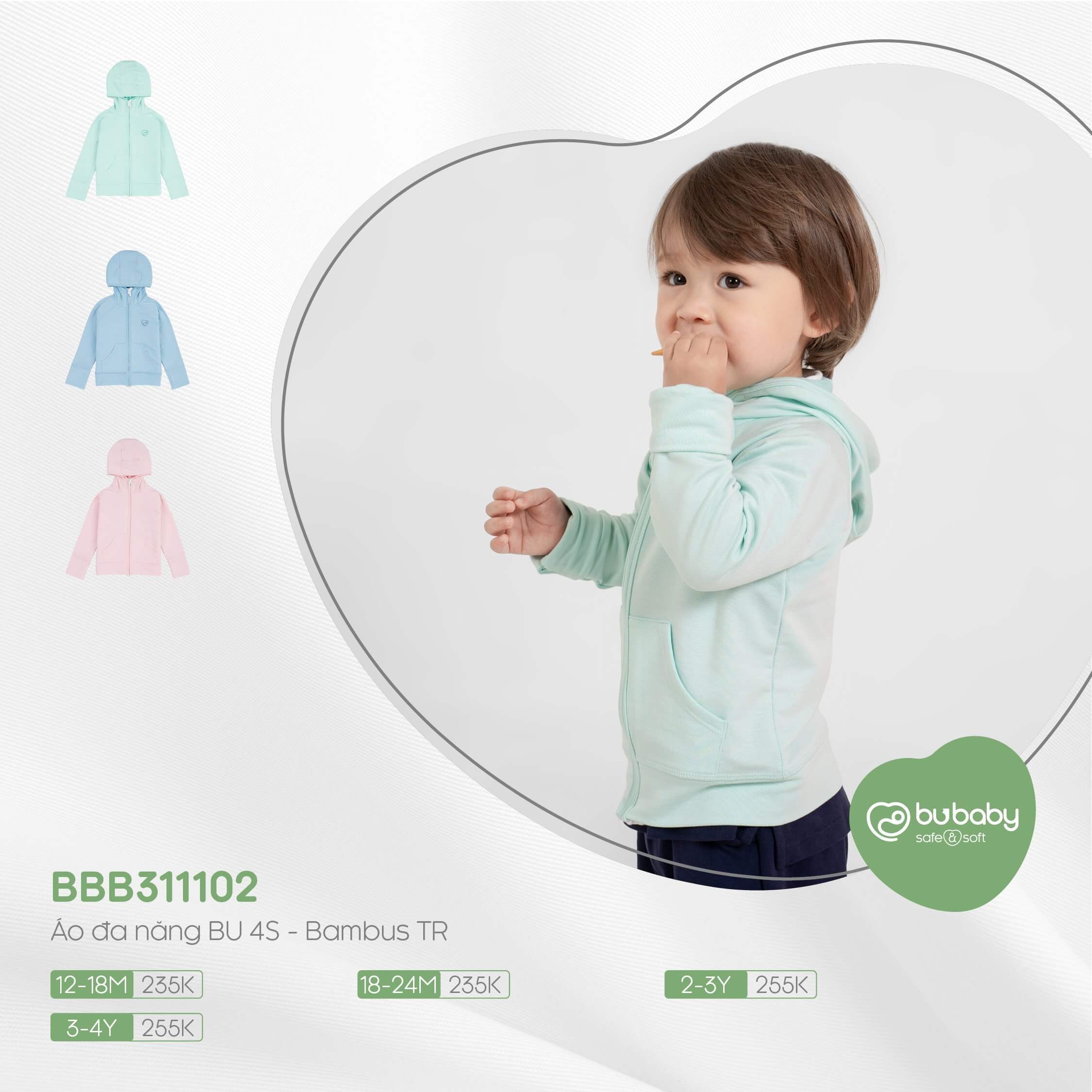 BBB311102 Áo đa năng Bu Baby 4S - Bambus TR — ảnh 2