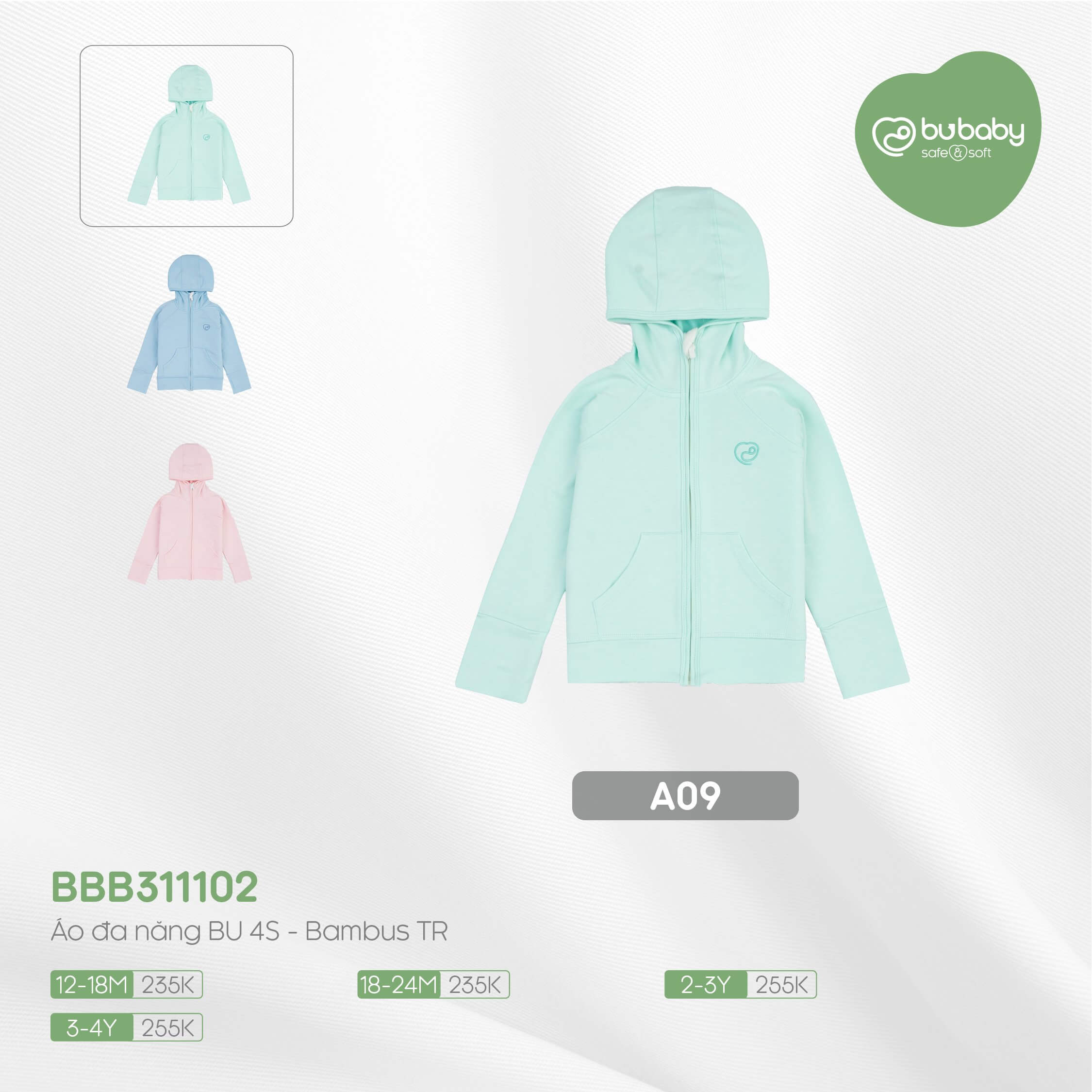 BBB311102 Áo đa năng Bu Baby 4S - Bambus TR — ảnh 5