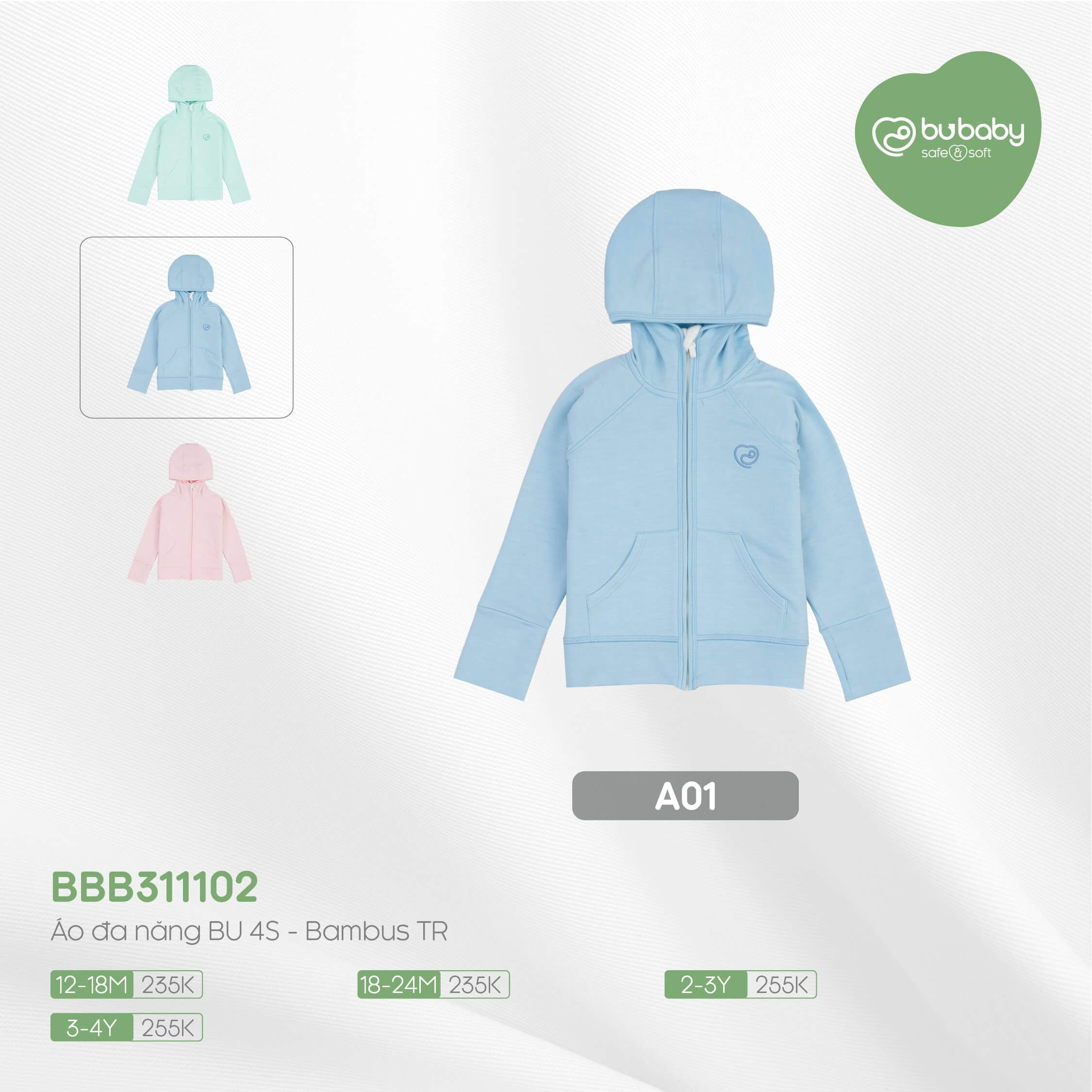 BBB311102 Áo đa năng Bu Baby 4S - Bambus TR — ảnh 6
