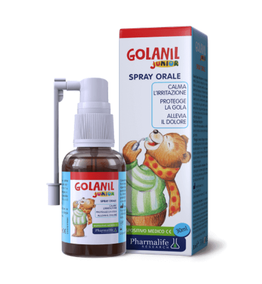 Xịt họng Pharmalife Golanil Junior  trên 3 tuổi
