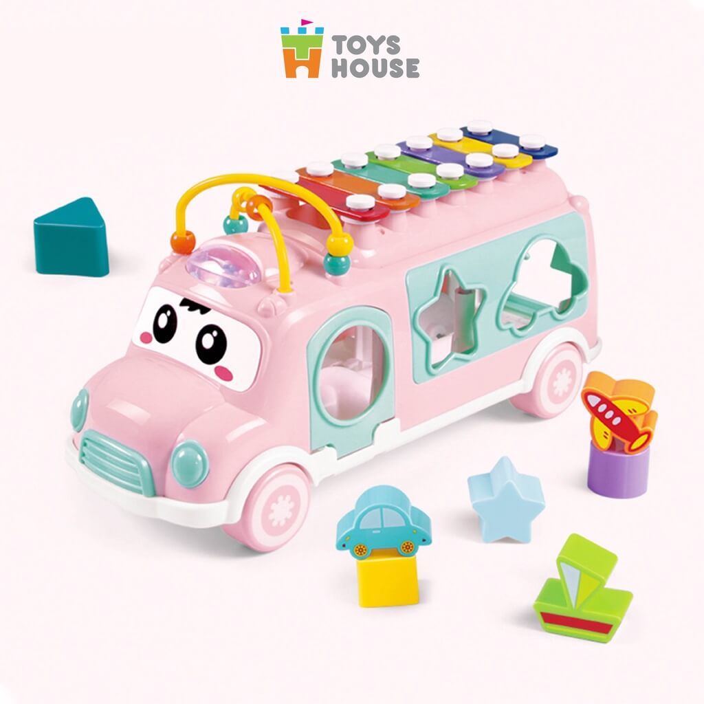 ToysHouse - Ô tô thả khối kết hợp đàn gõ HE8036