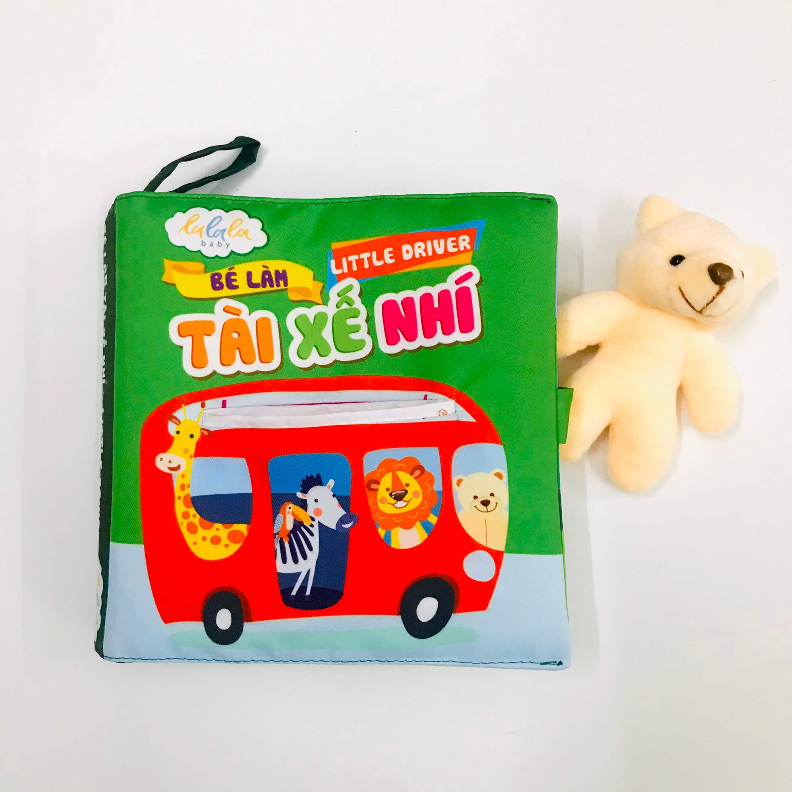 Sách vải Bé làm tài xế nhí Lalala baby