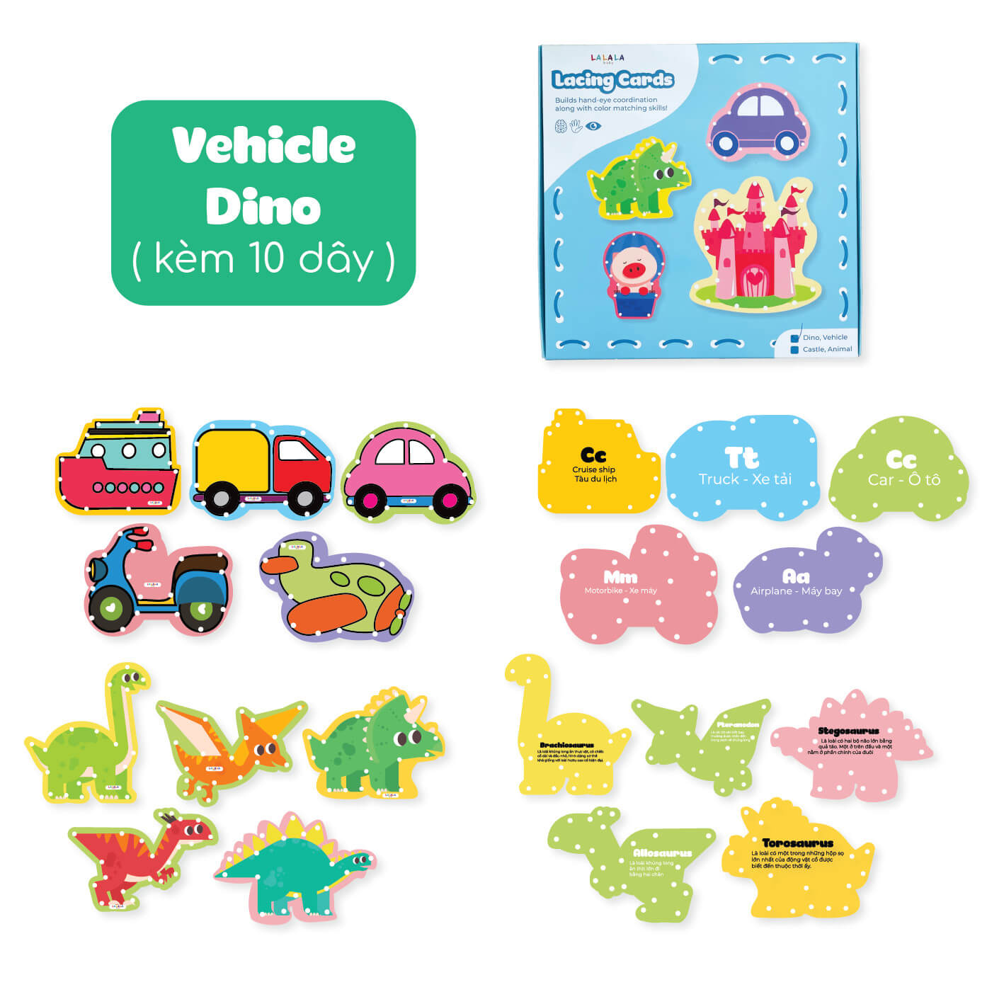 Đồ chơi xỏ dây Lacing Card — ảnh 2