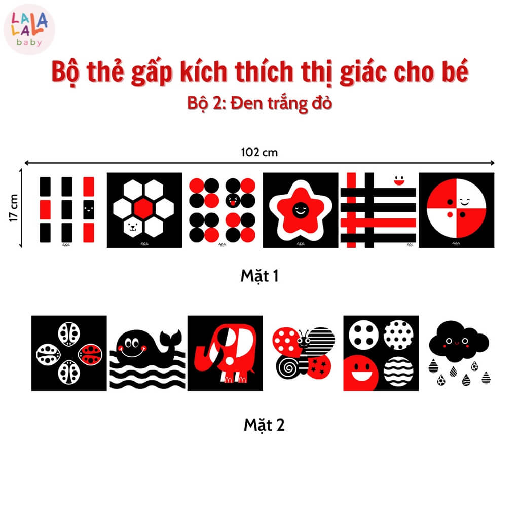 Thẻ gấp kích thích thị giác Lalala Baby — ảnh 2