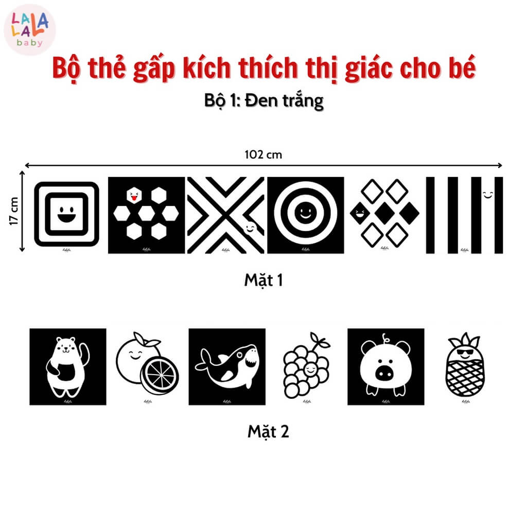 Thẻ gấp kích thích thị giác Lalala Baby — ảnh 3