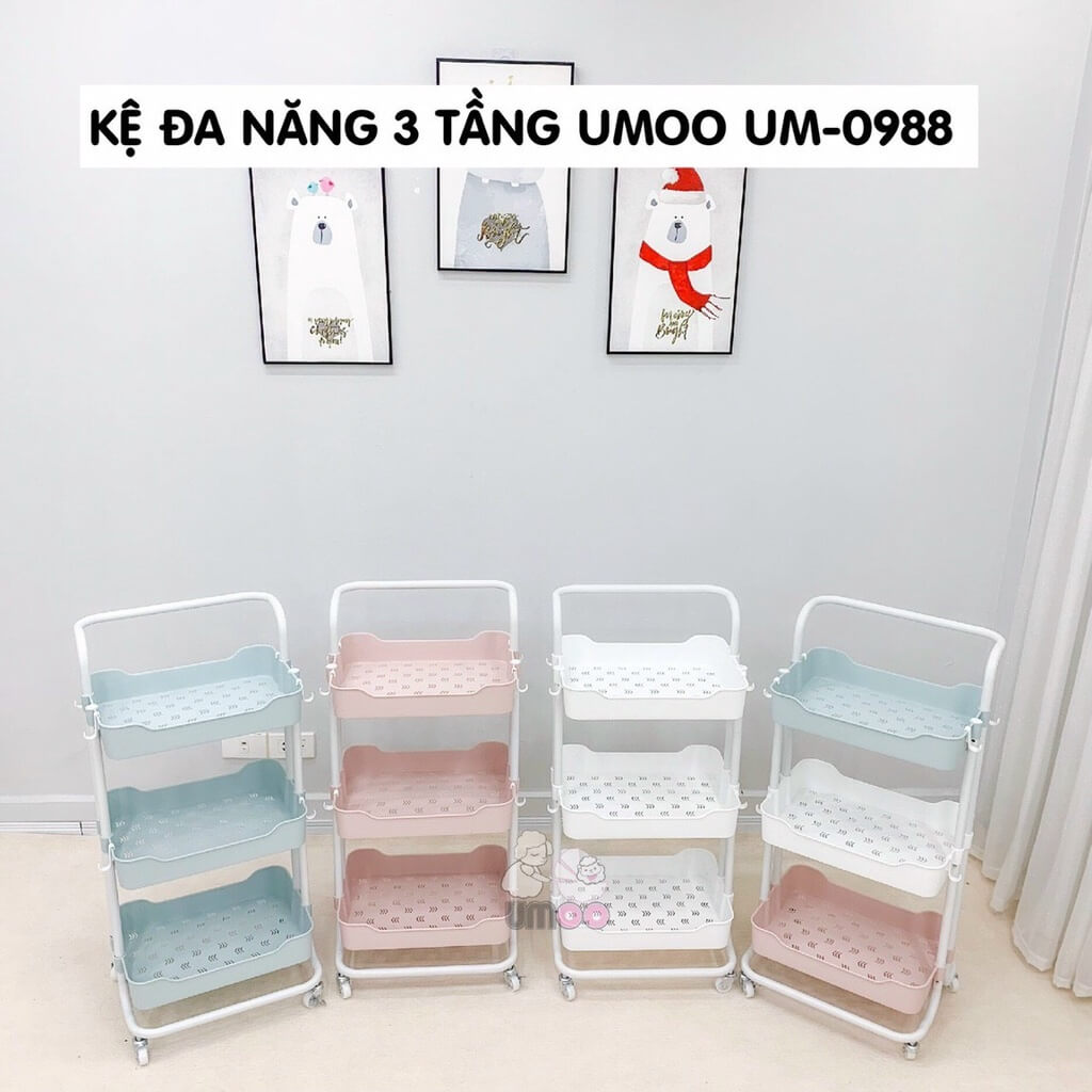 Kệ 3 tầng đa năng Umoo UM-0988