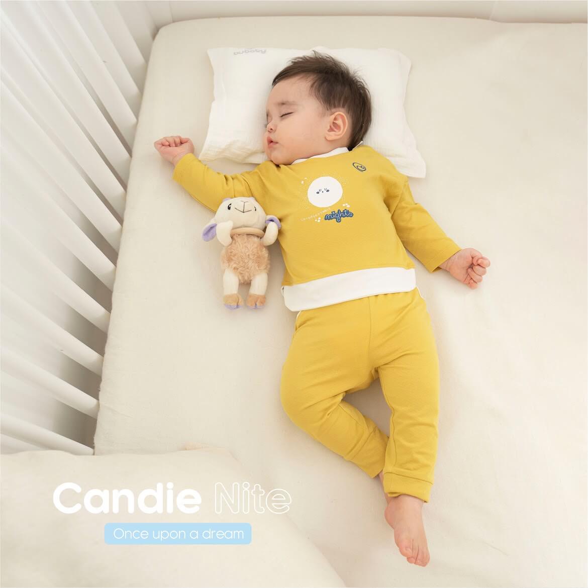 BBC110401 Bộ dài tay cổ tròn Bu Baby Bamco Jacquard — ảnh 2