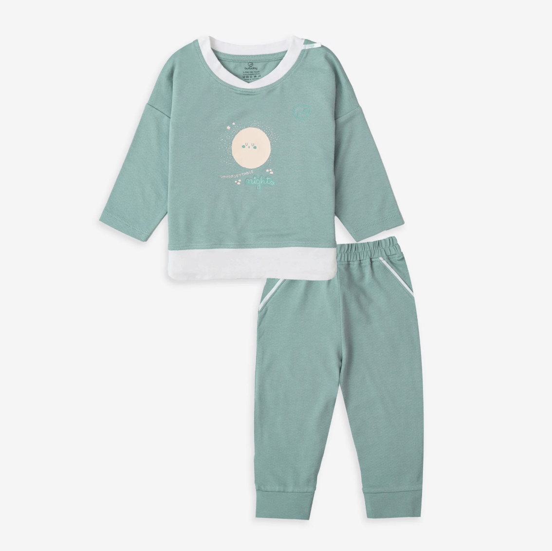 BBC110401 Bộ dài tay cổ tròn Bu Baby Bamco Jacquard — ảnh 4