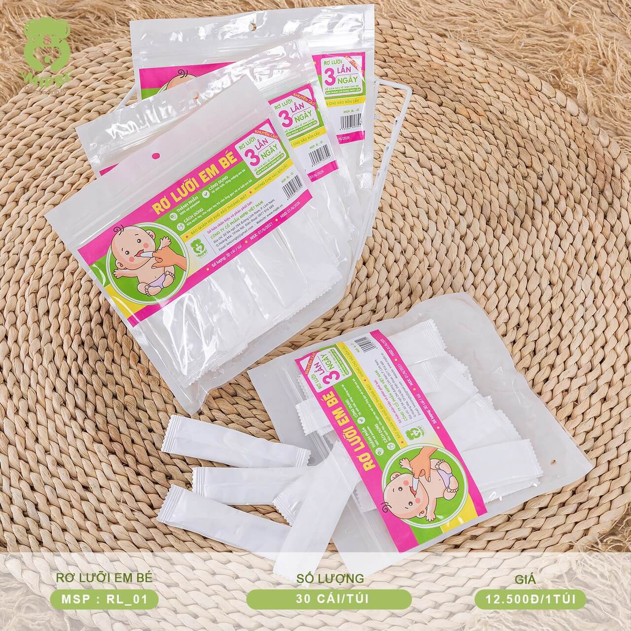Rơ lưỡi Mipbi (Gói 30 chiếc)