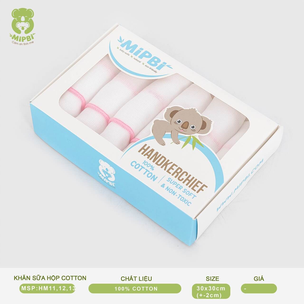 Khăn sữa hộp Mipbi — ảnh 2