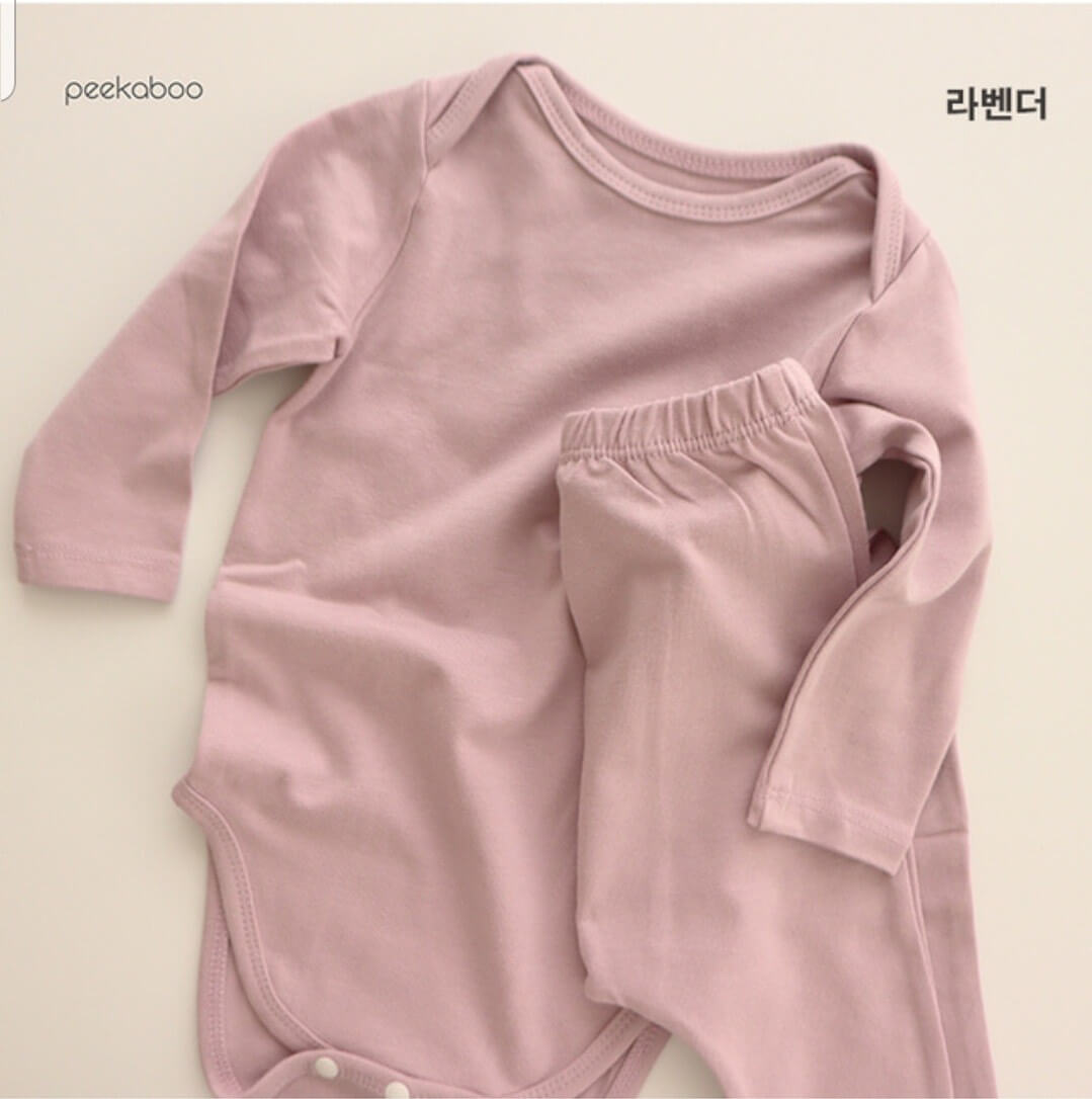 Peekaboo Modal body dài tay kèm quần