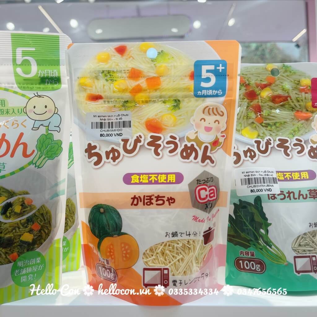 Mì somen tách muối Chubi Nhật 5M+