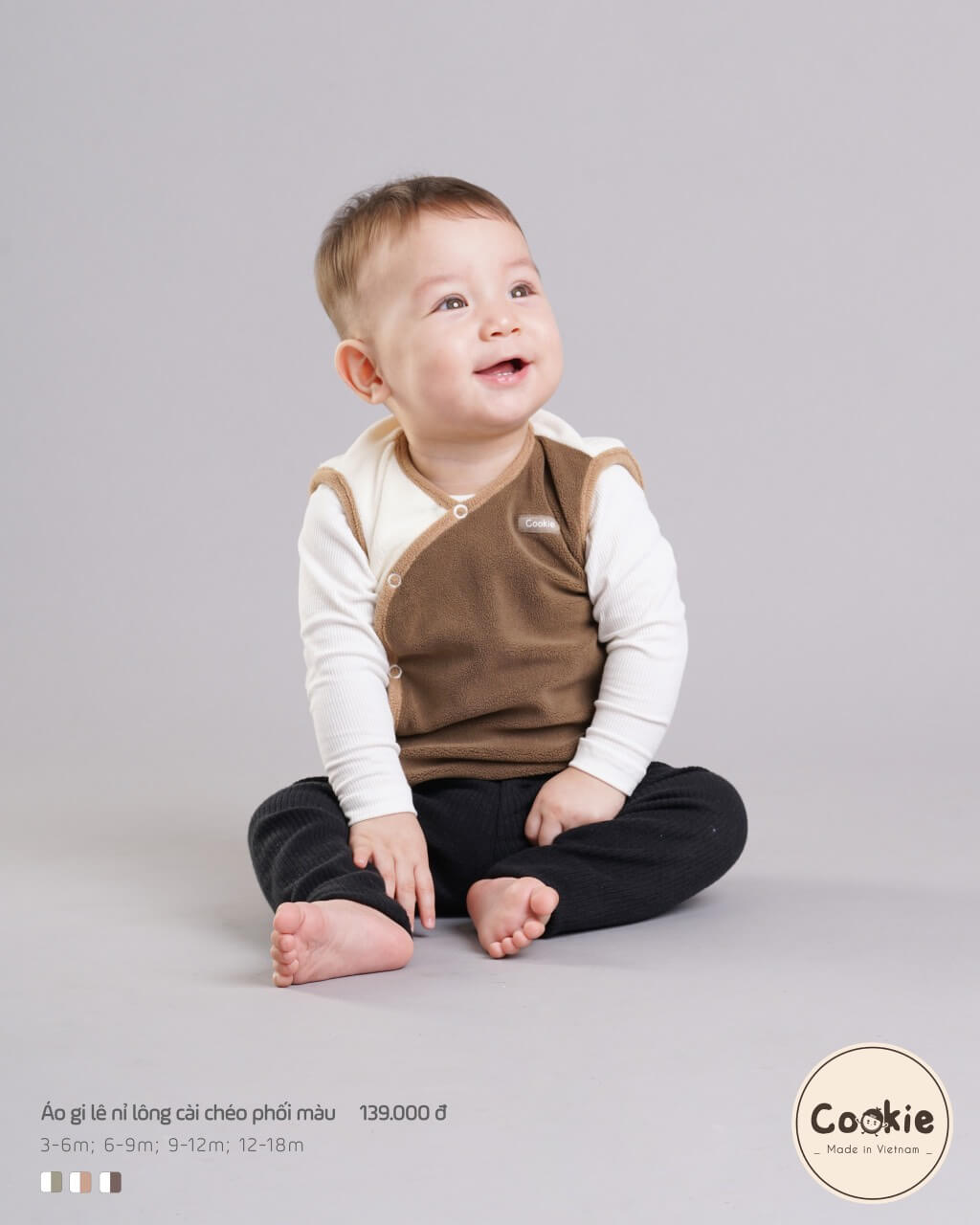 Áo gile Cookie nỉ lông — ảnh 10