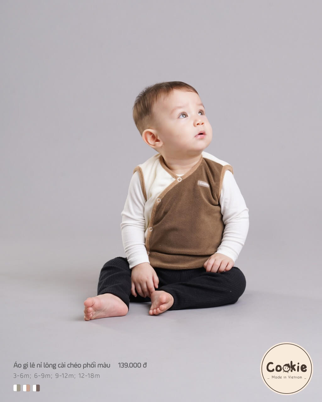 Áo gile Cookie nỉ lông — ảnh 11