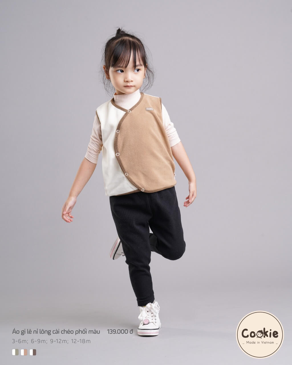 Áo gile Cookie nỉ lông — ảnh 12
