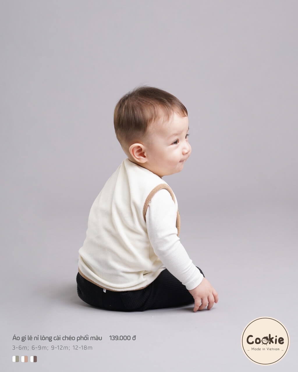 Áo gile Cookie nỉ lông — ảnh 13