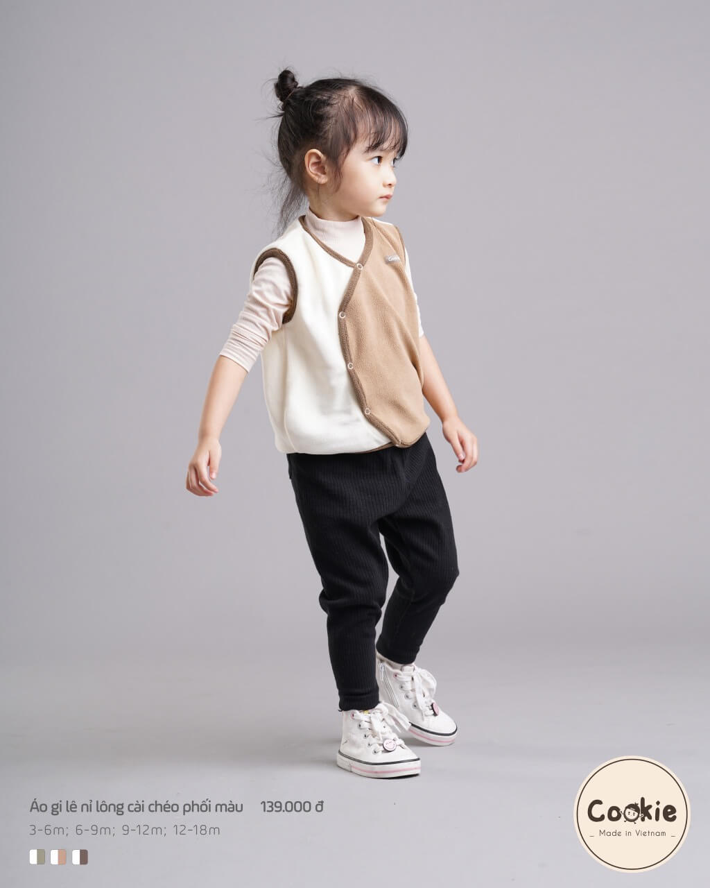Áo gile Cookie nỉ lông — ảnh 17