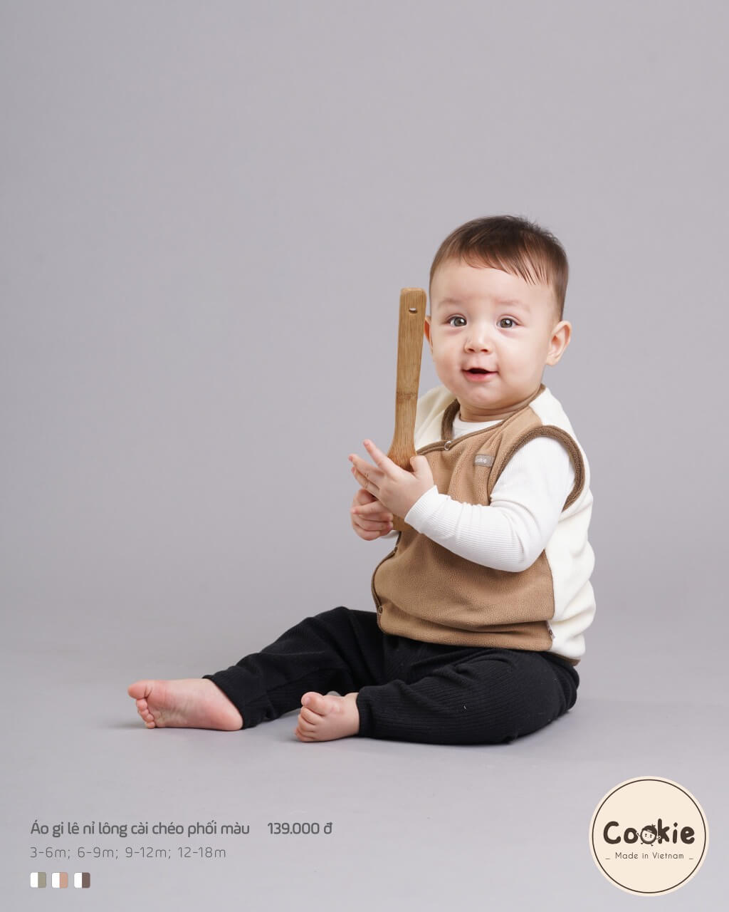 Áo gile Cookie nỉ lông — ảnh 21