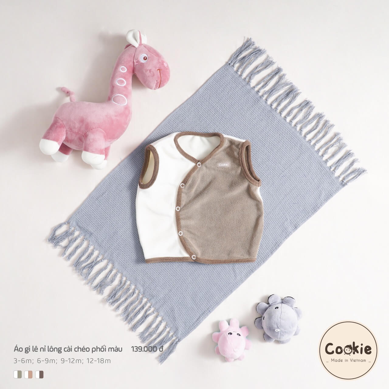 Áo gile Cookie nỉ lông — ảnh 22