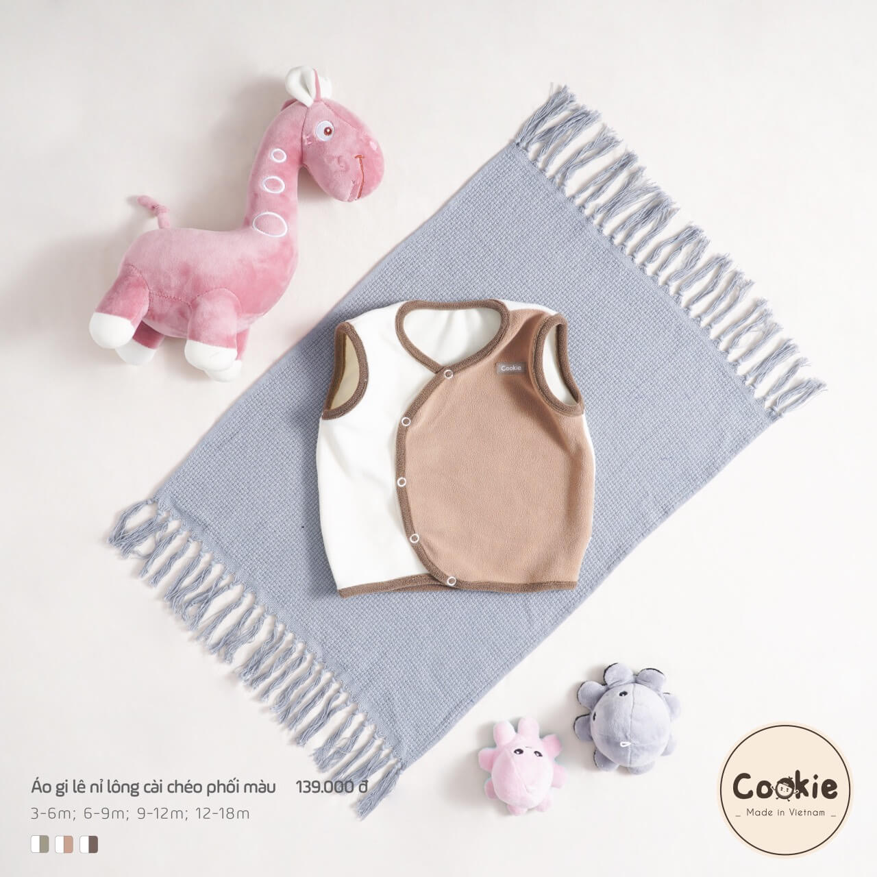 Áo gile Cookie nỉ lông — ảnh 23