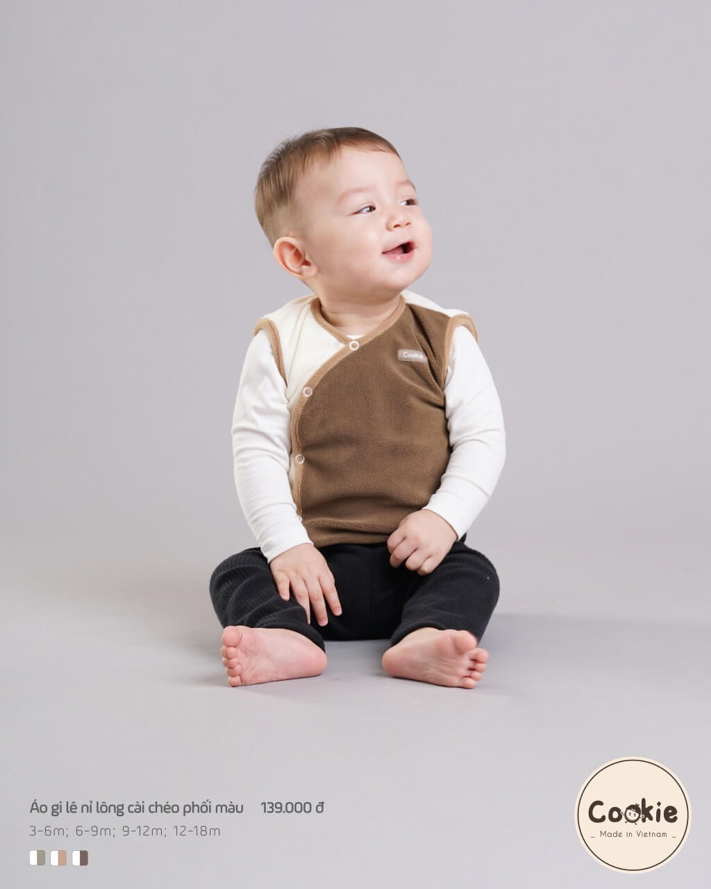 Áo gile Cookie nỉ lông — ảnh 25