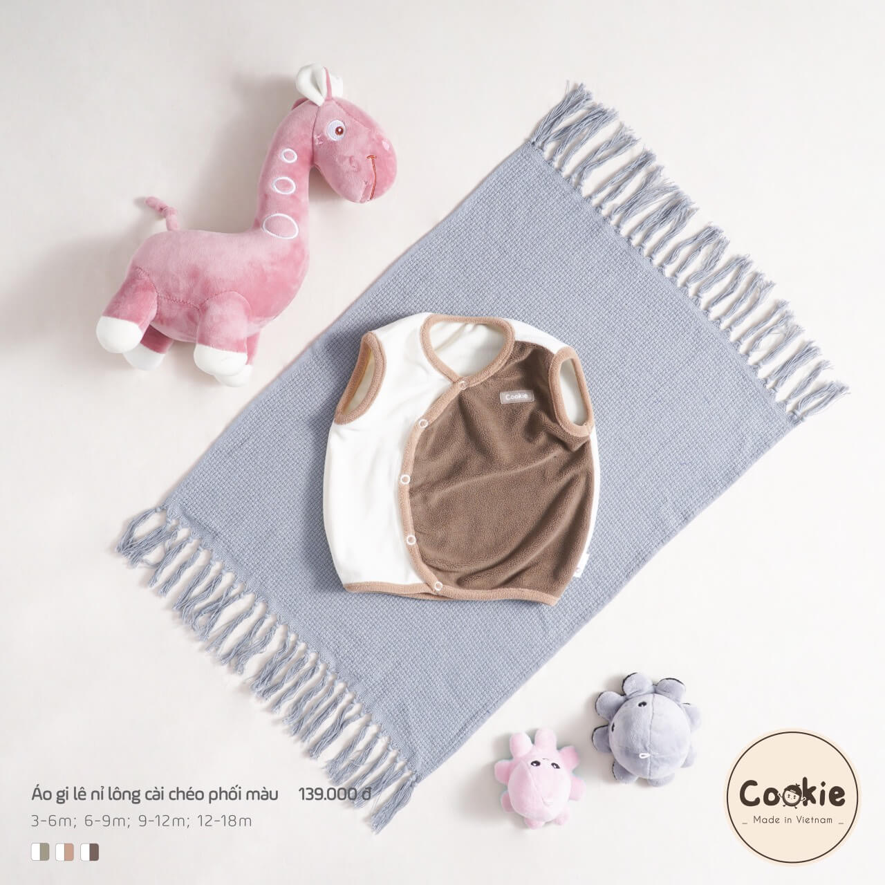 Áo gile Cookie nỉ lông — ảnh 26