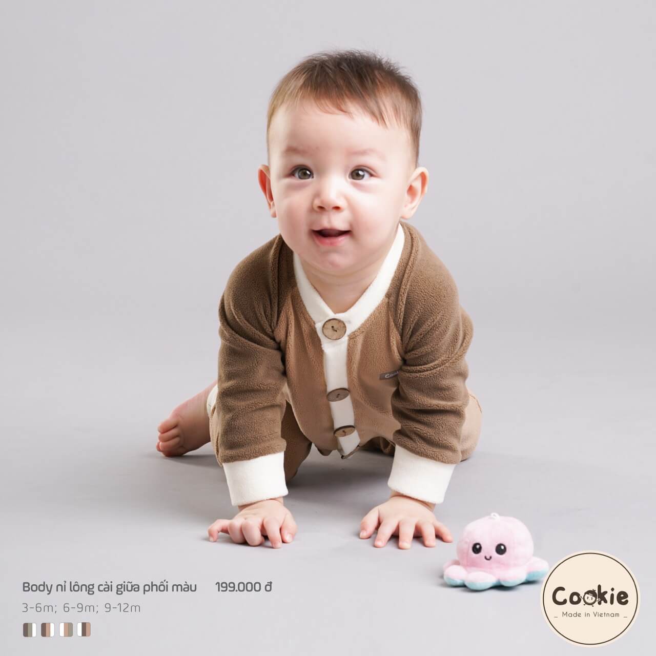 Body Cookie nỉ lông cài giữa — ảnh 5