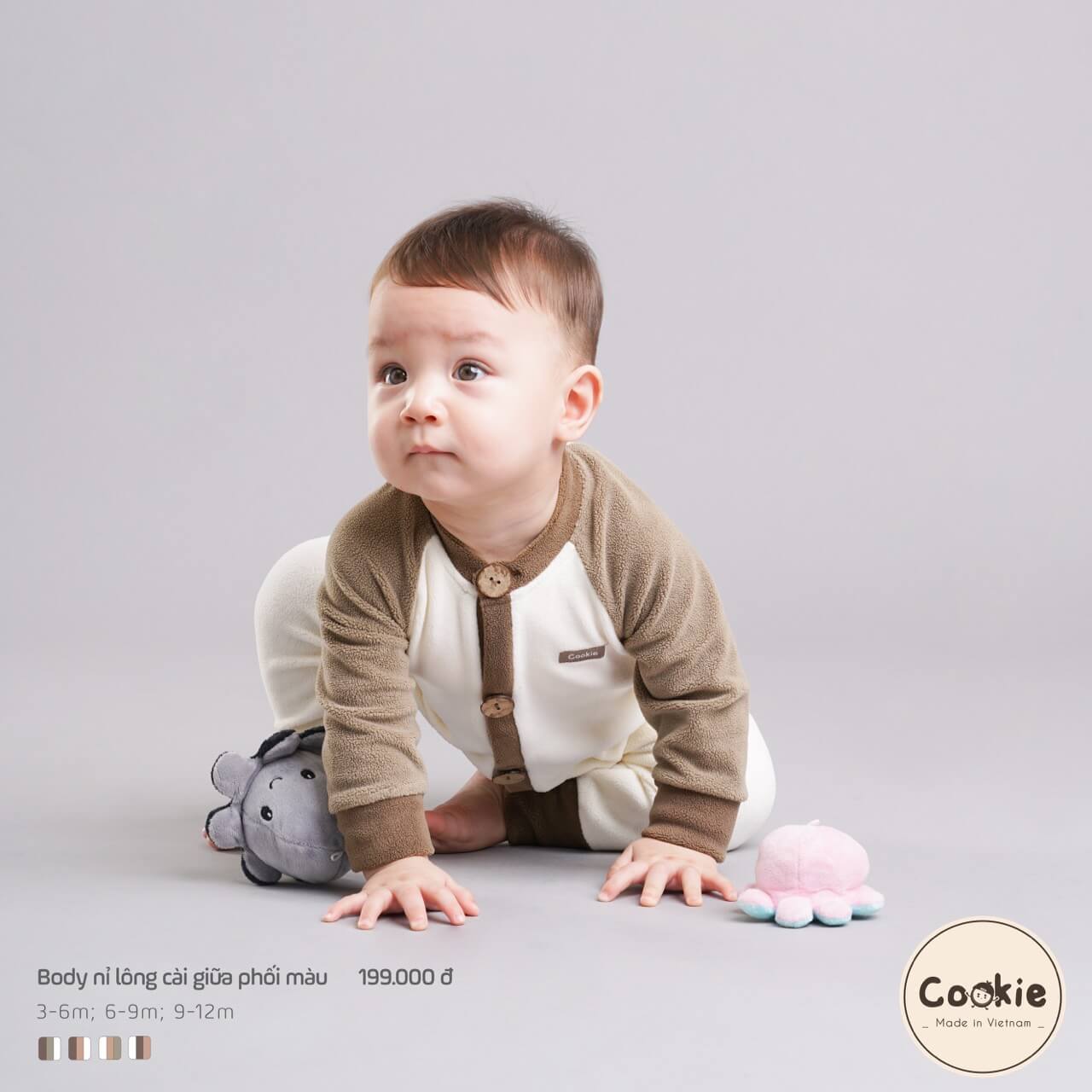 Body Cookie nỉ lông cài giữa — ảnh 6