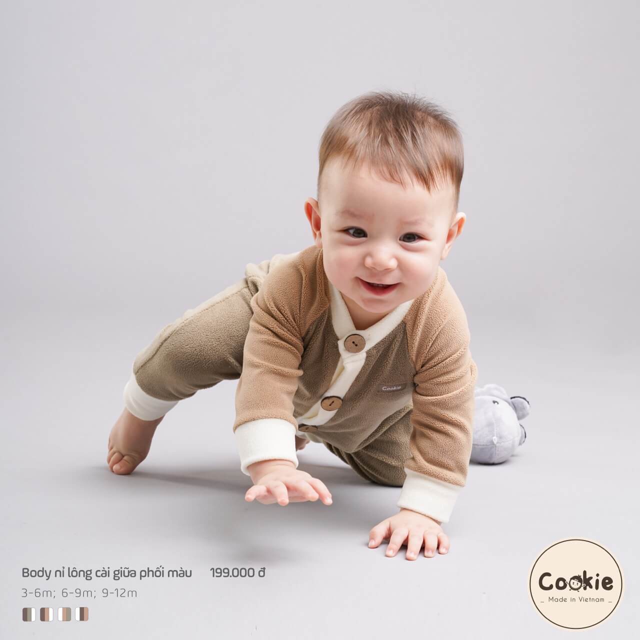 Body Cookie nỉ lông cài giữa — ảnh 8