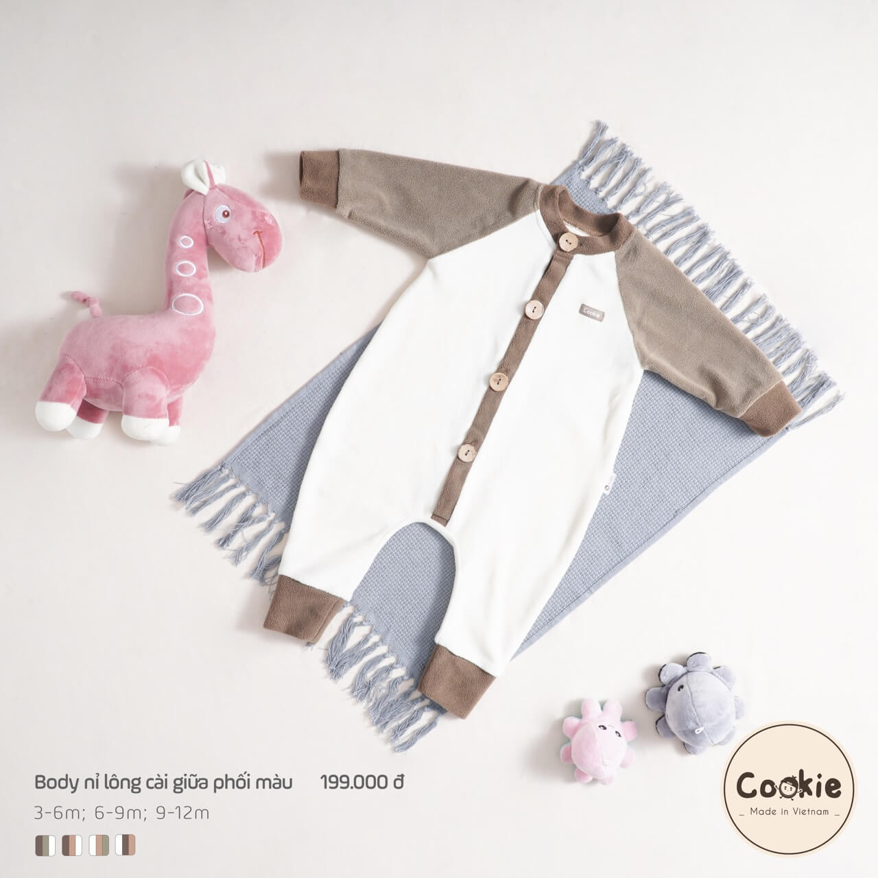 Body Cookie nỉ lông cài giữa — ảnh 17