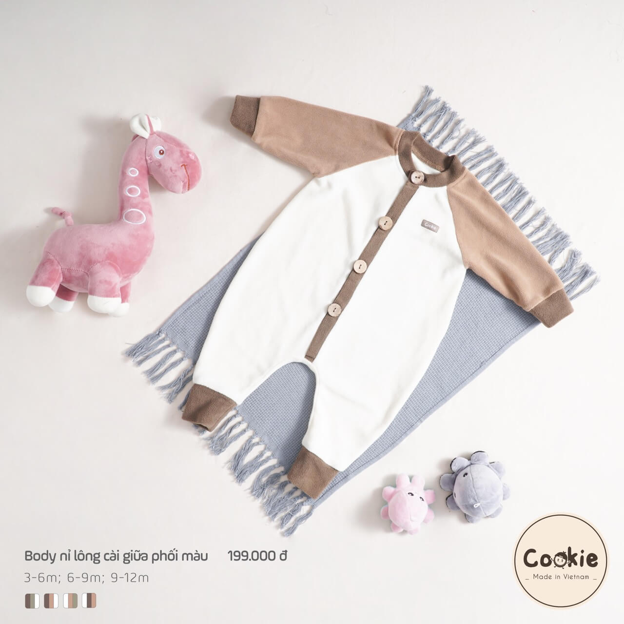 Body Cookie nỉ lông cài giữa — ảnh 4