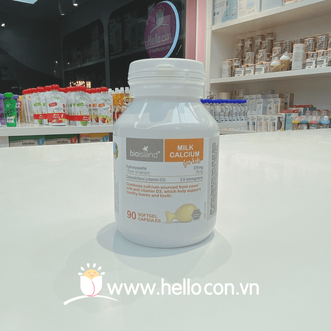 Canxi sữa Bioisland cho bé Úc 90 viên