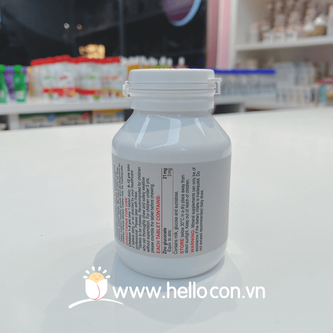 Vitamin kẽm Bioisland Zinc cho trẻ em (120 viên) — ảnh 2