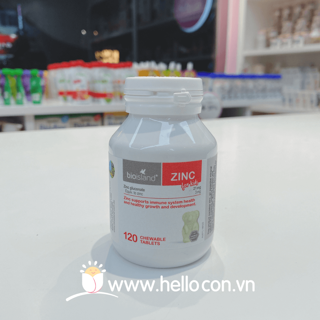 Vitamin kẽm Bioisland Zinc cho trẻ em (120 viên) — ảnh 3