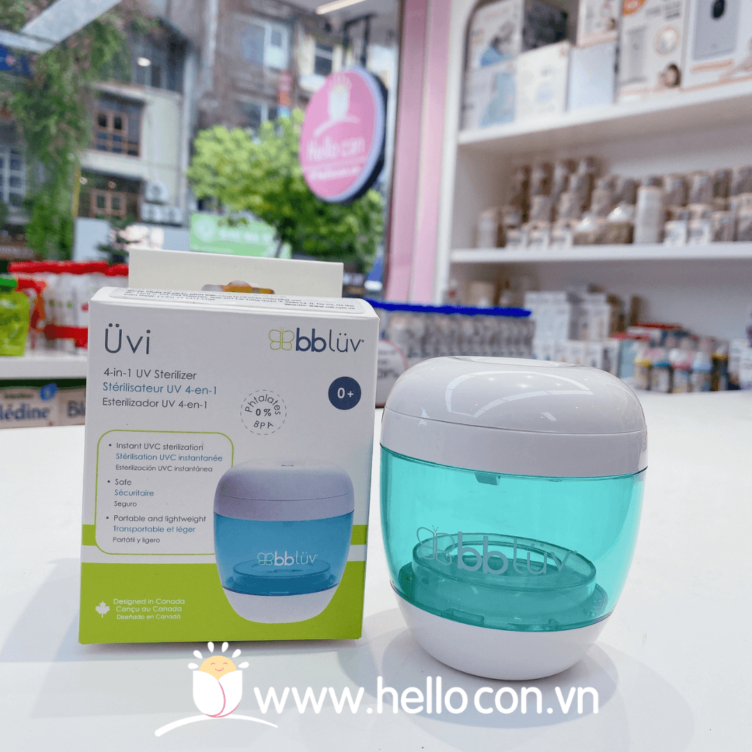 Máy tiệt trùng UV ty ngậm bbluv Uvi 4in1 (White/Aqua)