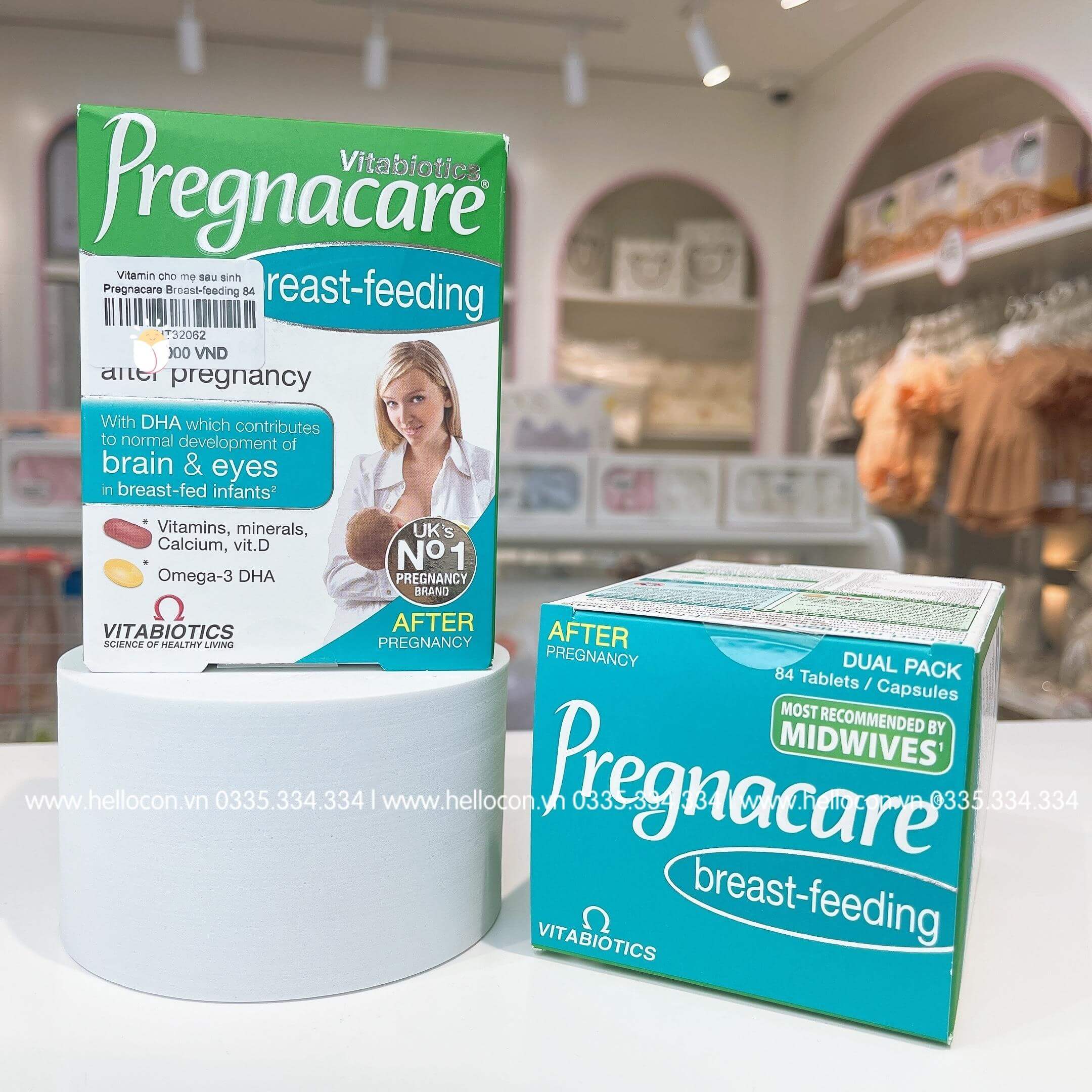 Vitamin cho mẹ sau sinh Pregnacare Breast-feeding 84 viên