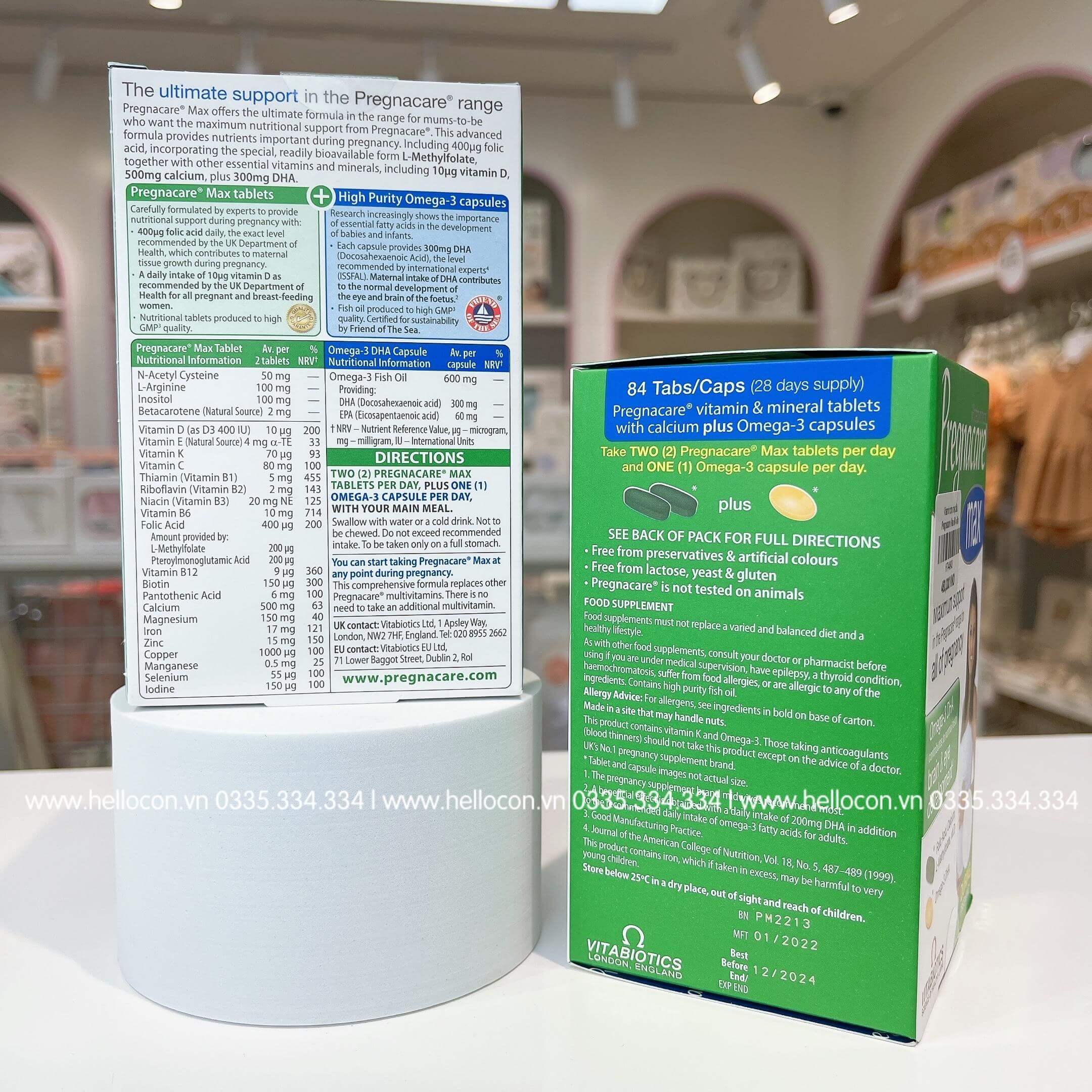Vitamin bầu Pregnacare Max 84 viên — ảnh 4